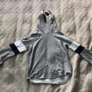 Varsity striped hoodie